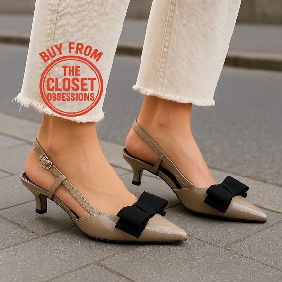 ZARA Pointed Toe Slingbacks NWT - Picture 1 of 16